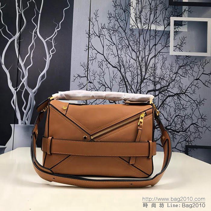 LOEWE羅意威 幾何拼色 原單品質 火遍全世界熱銷款puzzle bag 01137 可折疊 手提肩背斜挎包  jdl1001